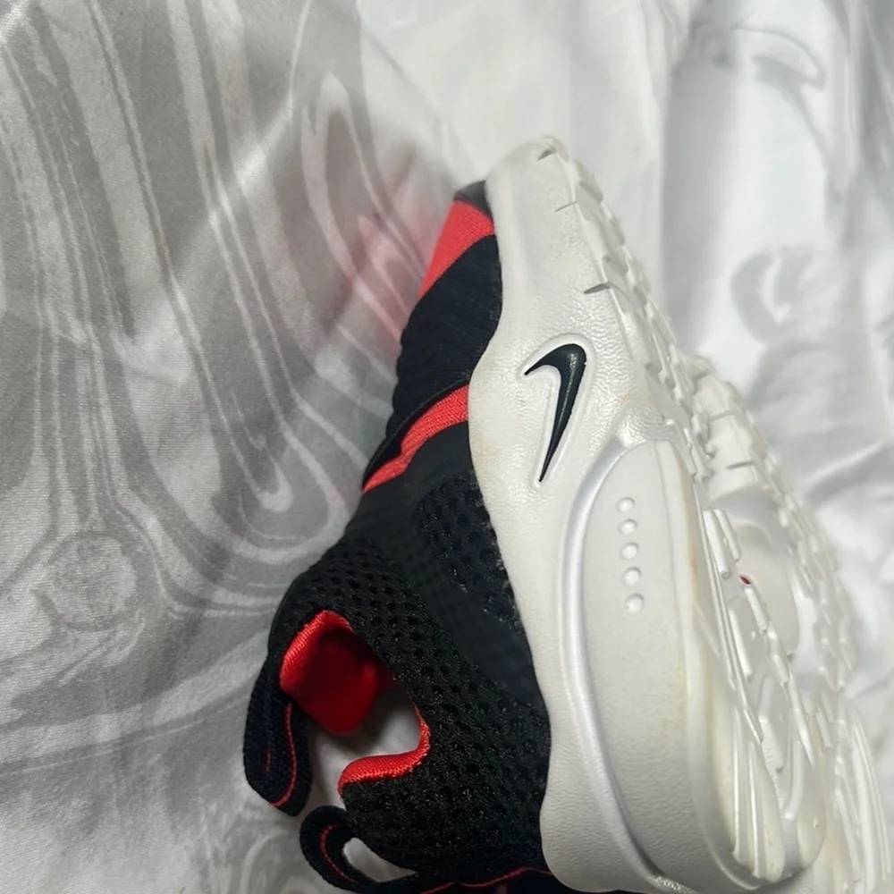 Nike Red and Black Sneakers with Slip-On Design